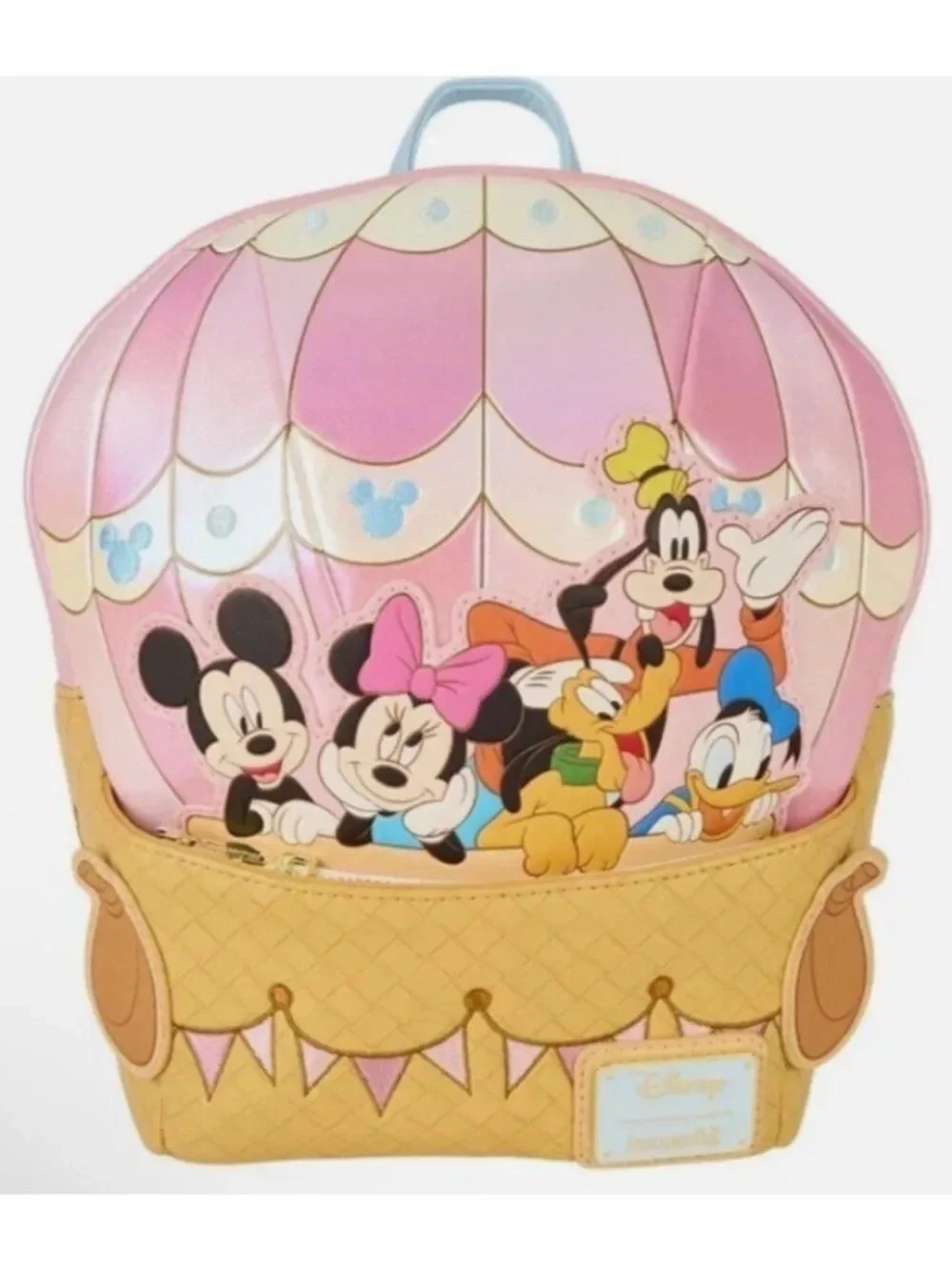 Loungefly MIckey Mouse & Friends Hot Air Balloon Mini Backpack Pluto Goofy NWT